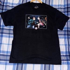 Anime Demon Slayer Black Tee - Size XL